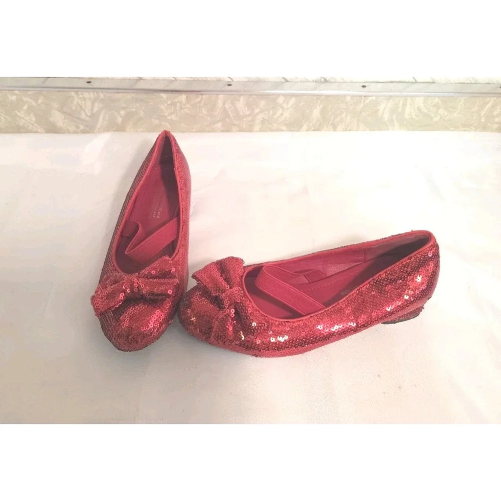 The Wizard Of Oz Size 2 Girls Ruby Red Dorothy Slippers Halloween Costume Judy